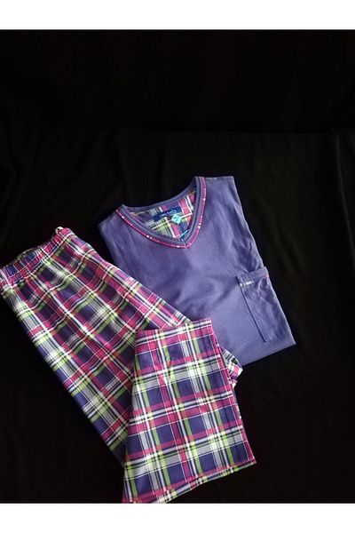 Sleepy Men's Summer Short Sleeve Capri Pajama Set