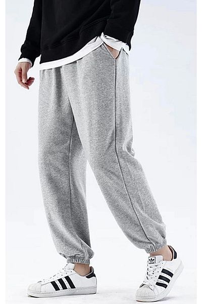 BSBSPOR Ανδρικό γκρι oversize φούτερ Joggers