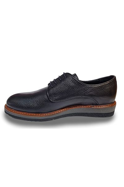 MARCOMEN Genuine Leather Men's Black Casual Shoes