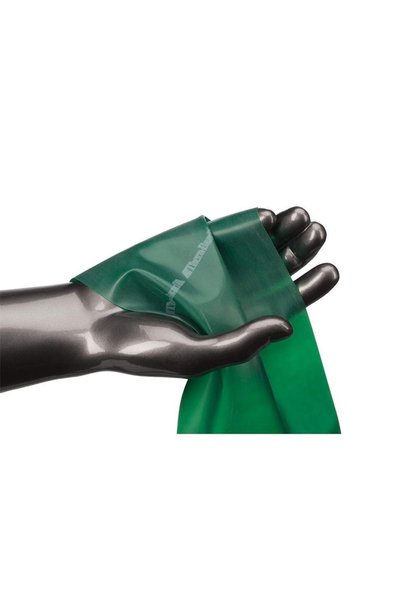 THERABAND Thera-band Bandă de exerciții Pilates verde, din cauciuc, 1,5 m, ambalată