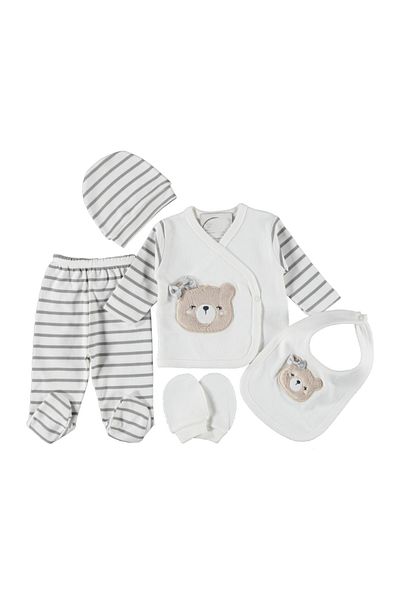 GUFO Zuhu Girl Bear 5-Piece Bodysuit Set Hospital Exit