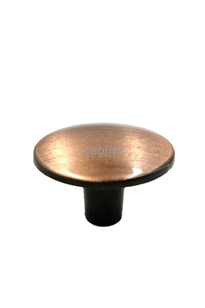 bablife زر الفطر العتيقة النحاس 35mm قطرها المعادن الفاخرة قطرها درج خزانة مقابض لقطع الأثاث