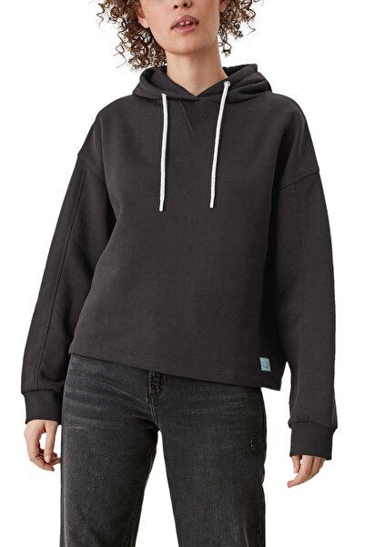 QS by s.Oliver Sweatshirt - Schwarz - Relaxed Fit