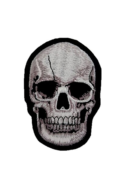 X-SHOP Siyah Skull Kurukafa Patches Arma Peç Kot Yaması