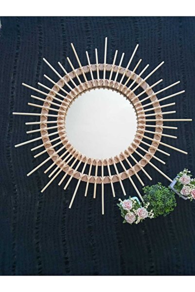KANİSEHOME Bambu Ayna Güneş 50 Cm