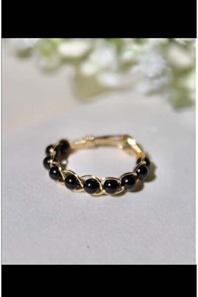 Mıçı takı silver خاتم مصنوع يدوياً من الحجر الطبيعي بتصميم خاص من حجر أونيكس