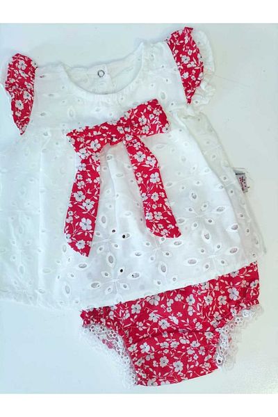 Murat Baby Flower Embroidered Baby Set