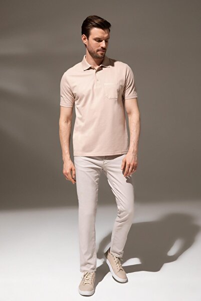 DeFacto Tričko Relax Fit Polo Neck Cotton Česané tričko