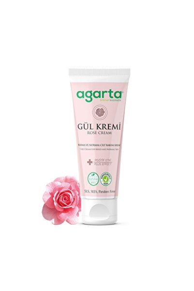 Agarta Doğal Yüz ve El Nemlendirici Gül Aromalı Cilt Bakım Kremi 75 ml