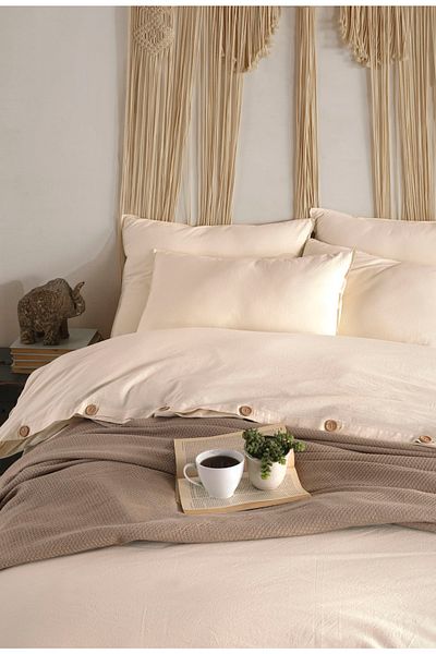 Macas Home Pure Natural 100% Cotton Washable Double Sheet Set 240*260