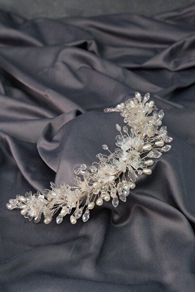 Hobigram Women's Accessory Tulip Almond Pearl Special Design Bridal Hair and Turban Accessory – Other Hair Accessories