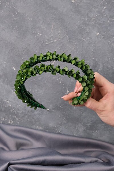Hobigram Bridal Hair Accessory Green Water Enamel Beaded Bridal Henna Tiara – Other Hair Accessories, Stylish Design