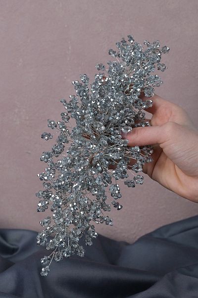 Hobigram إكسسوار نسائي تاج الزفاف وملحقات عمامة مطرزة من Nilsu - إكسسوارات شعر أخرى، تصميم أنيق