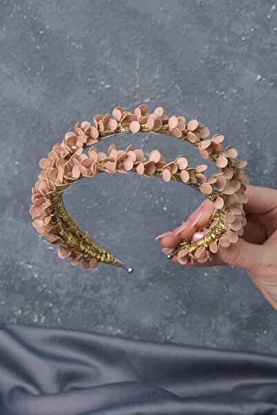 Hobigram Bridal Hair Accessory Honey Color Water Enamel Beaded Bridal Henna Crown – Other Hair Accessories – Other S