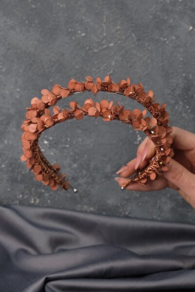 Hobigram Bridal Hair Accessory Rose Color Water Enamel Beaded Bridal Henna Tiara – Other Hair Accessories – Other