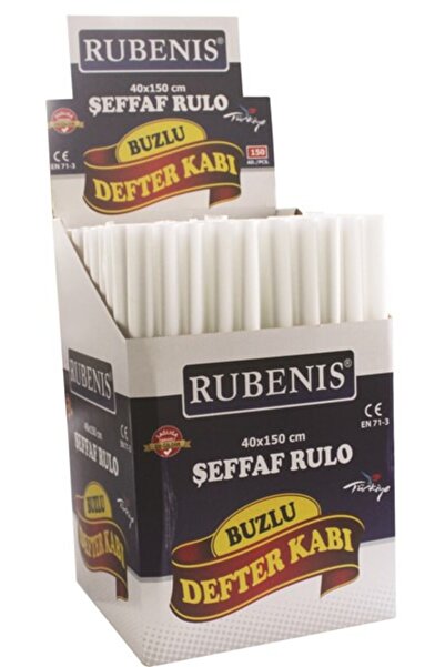 Rubenis Rolled Frosted Notebook Container (40*150 Cm) (TRANSPARENT)