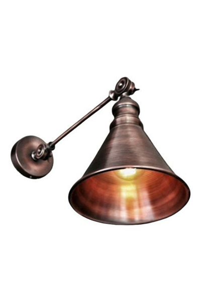 RİOLİGHT Retro Copper Antique Double Articulated Metal Sconce Compatible