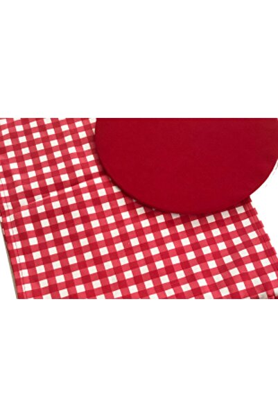 Sister Home Design Square Pattern Gingham Ranir - Runner