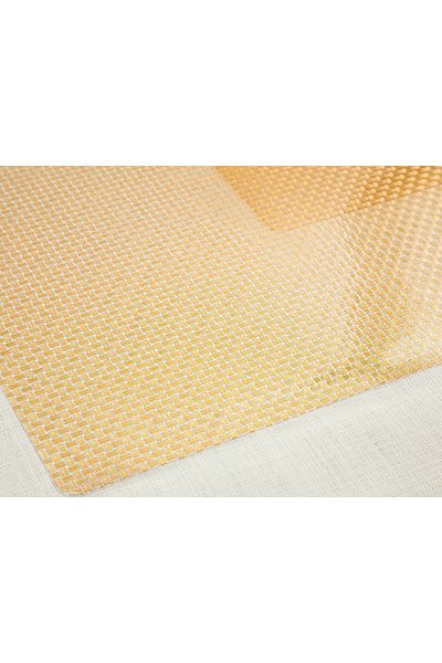 English Home 30x45 εκ. 2 Αμερικάνικο σερβίτσιο - Χρυσό ριγέ PVC