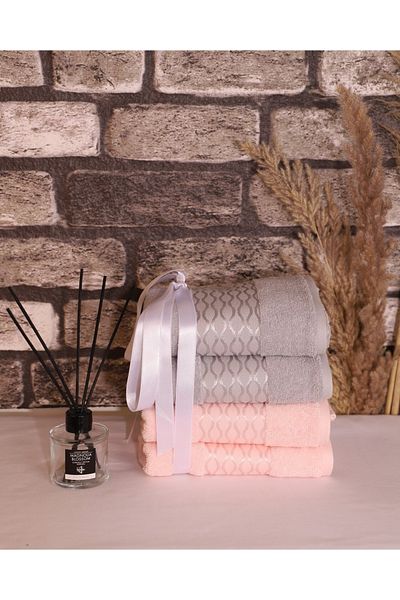 Özdilek Elissa Gray-powder 50*80 Towel 4 pcs