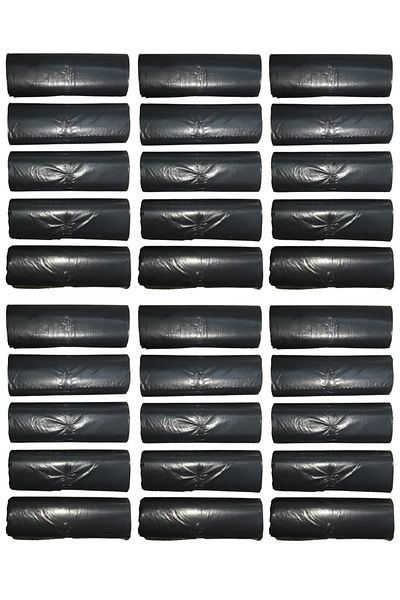 EYMARMARKET Black Medium Size Garbage Bag 55*60 cm 20 Rolls 30 Packs (600 Pieces)