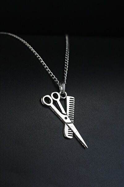 Dukkanka Berber Makas Gümüş Renk Kolye