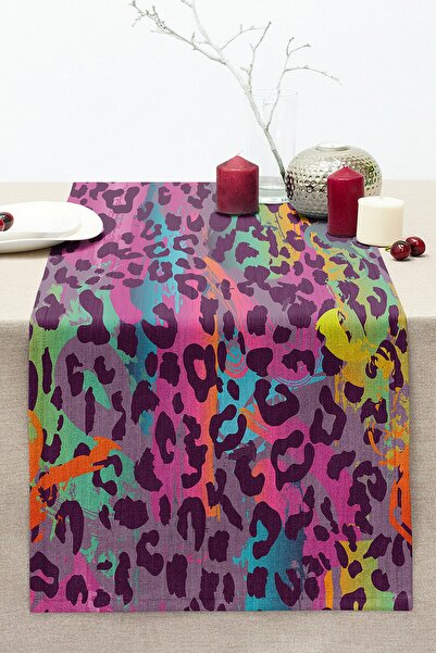 Realhomes Colorat leopard model digital imprimat modern cusut Raschel tricota...