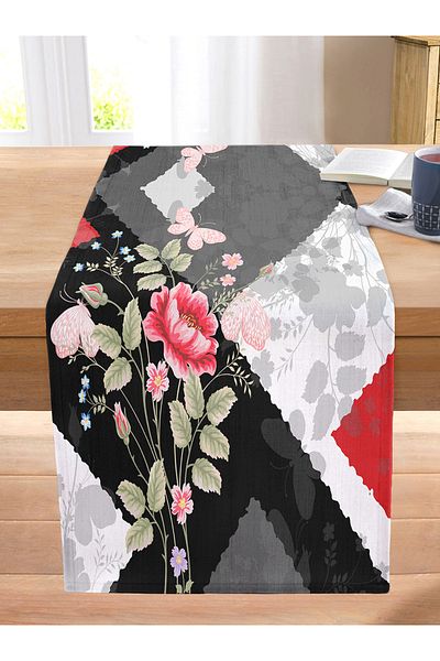 Realhomes Fashion Special Design Digital Printed Modern Stitched Raschel Knitted Runner
