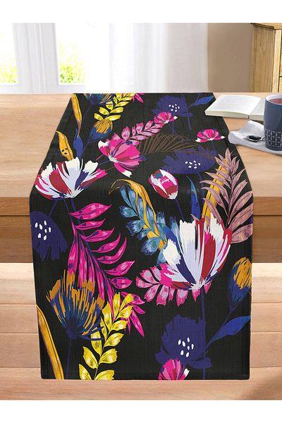 Realhomes Summer Special Series Digital Printed Modern Stitched Raschel Knitted Runner