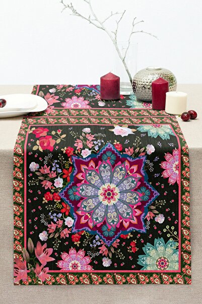 Realhomes Çiçek Ve Etnik Desenli Özel Tasarım Dijital Baskılı Modern Dikişli ...