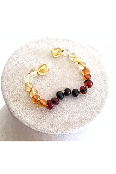 İpek Kehribar سوار من العنبر البلطيقي المعتمد للأولاد والبنات، سوار من العنبر...