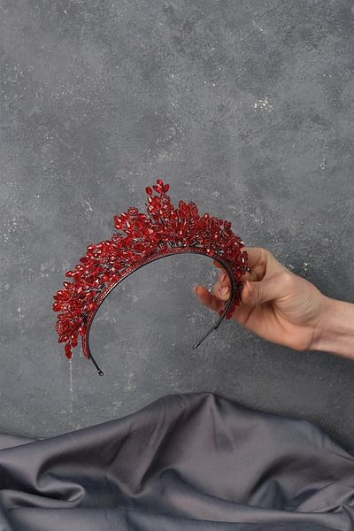 Hobigram إكسسوار شعر العروس Akbahar Gelin Henna Crown – إكسسوار العروس، تصميم أنيق، إكسسوار نسائي – العروس