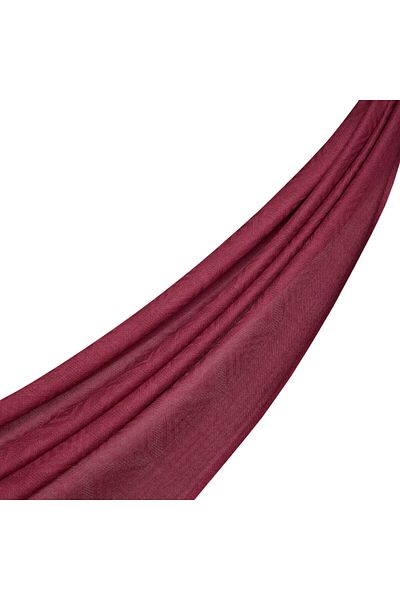 ipekevi Burgundy Parcel Patterned Wool Silk Shawl