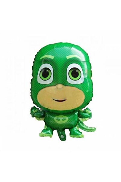 Genel Markalar Pija Maskeliler Helyumla Uçan Büyük Boy Folyo Balon 3 Adet Pj Maskeliler Pija Maske 3 Adet