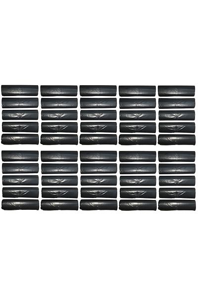 EYMARMARKET Black Large Size Garbage Bag 65*80 Cm 10 Pieces Roll 50 Packs