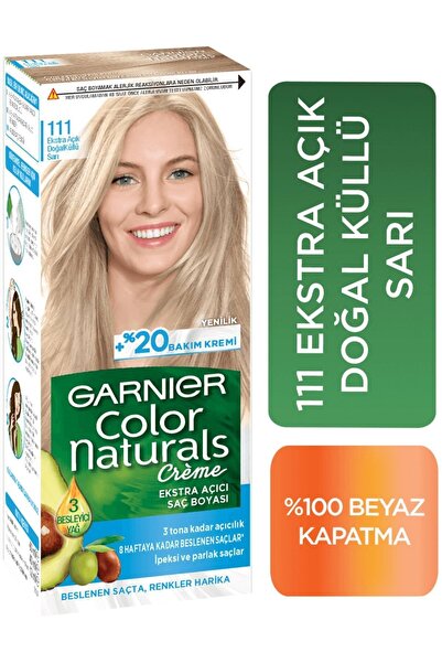 Garnier Color Naturals Saç Boyası Ekstra Açık Doğal Küllü Sarı No: 111