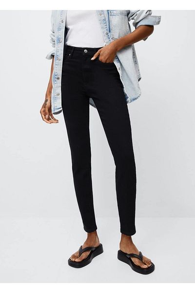MANGO Woman High Waist Skinny Jean Trousers