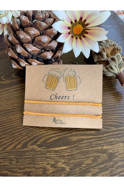 Atölye Merdiven Cheers Humorous Friend, Spouse, Couple, Bff Bracelet Rope Bracelet Set