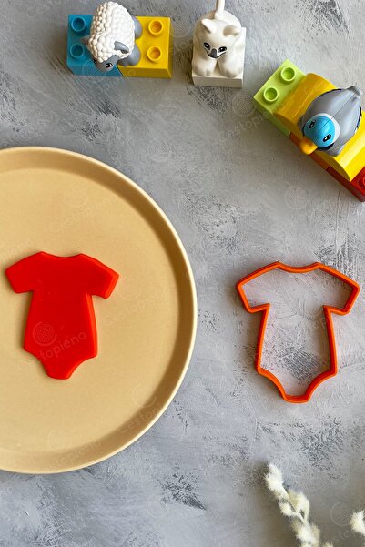 CESTOPİENO برتقالي Zıbın Dough Shaper / كوكي / سيراميك / لعبة