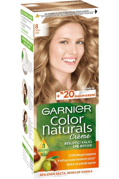 Garnier Color Naturals Saç Boyası Koyu Sarı No: 8