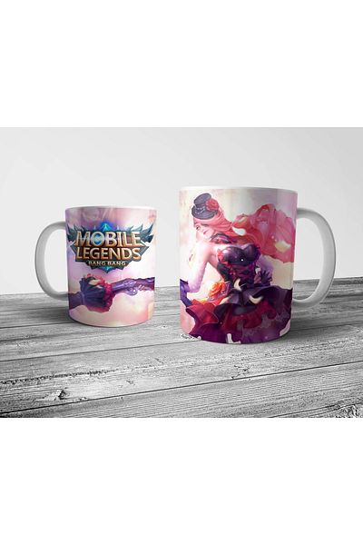 Pixxa Mobile Legends Lesley Valentines Lover Mug Cup Model 2
