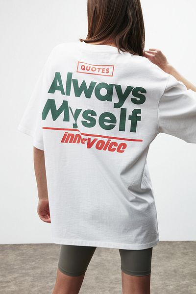 GRIMELANGE T-Shirt - Weiß - Oversized