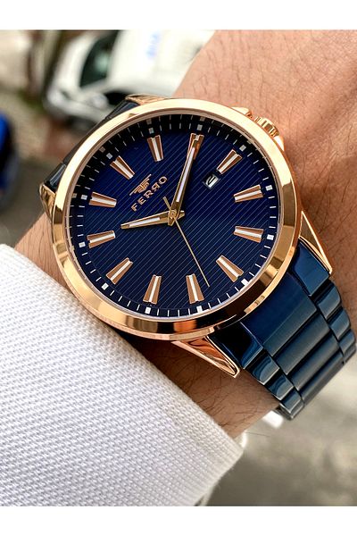 FERRO Original Steel Men's Watch + Bracelet