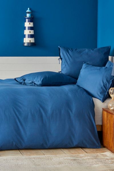 Nautica Home Комплект завивка за единична завивка Pruva в тъмносин цвят