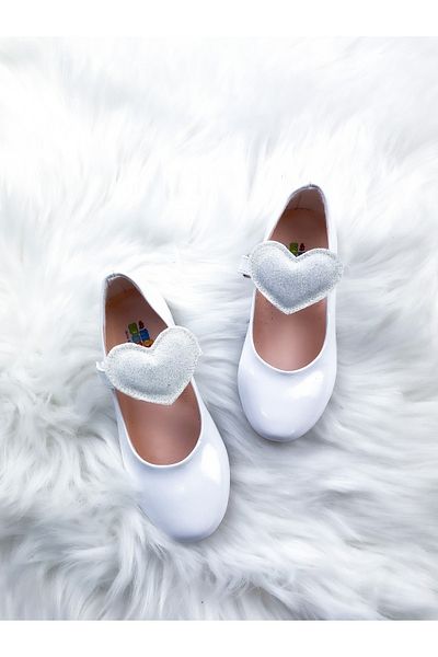 babelia Girl's White Heart Ballerina Ballet