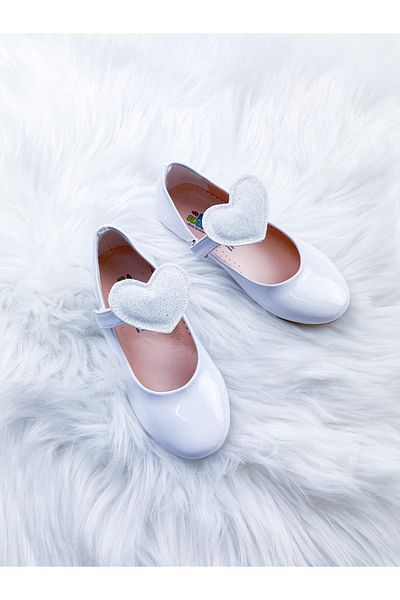 babelia Girl's White Heart Ballerina Ballet