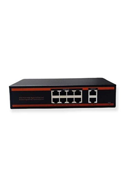 Nova Nd1p802lfg 8 Port Poe 10-100 Mbps 2 Port 10-100 Uplink Switch Hub 125w