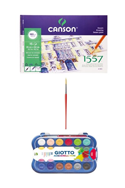Giotto Canson Sulu Boya Defteri Sulu Boya Seti