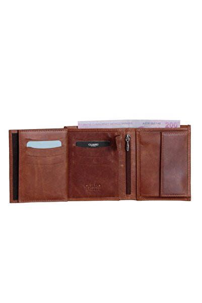 GUARD Guaard Multi-Compartment Genuine Leather Men's Wallet