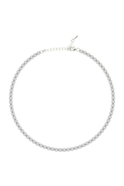 Merano Design Beyaz Su Yolu Choker Kolye 4mm